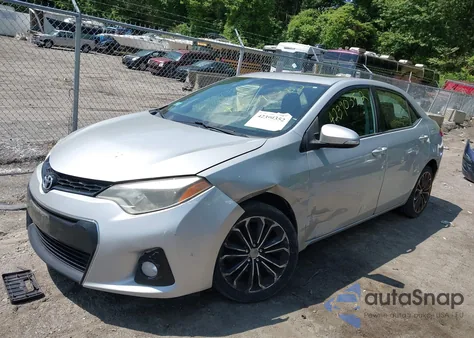 2015 Toyota Corolla S Plus from USA, damaged, VIN 2T1BURHE1FC382541